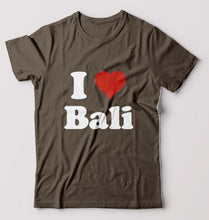 Load image into Gallery viewer, I Love Bali T-Shirt for Men-Olive Green-Ektarfa.online