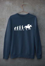 Load image into Gallery viewer, Horse Riding Unisex Sweatshirt for Men/Women-Navy Blue-Ektarfa.online