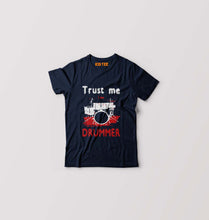 Load image into Gallery viewer, Drummer Kids T-Shirt for Boy/Girl-Navy Blue-Ektarfa.online