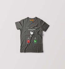 Load image into Gallery viewer, Thailand Calling Kids T-Shirt for Boy/Girl-Charcoal-Ektarfa.online