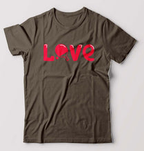 Load image into Gallery viewer, Love Table Tennis (TT) T-Shirt for Men-Olive Green-Ektarfa.online