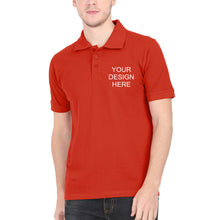 Load image into Gallery viewer, Customized-Custom-Personalized Polo T-Shirt for Men-Red-Ektarfa.online