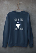 Load image into Gallery viewer, Love Daddy Unisex Sweatshirt for Men/Women-Navy Blue-Ektarfa.online