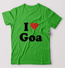 Load image into Gallery viewer, I Love Goa T-Shirt for Men-flag green-Ektarfa.online