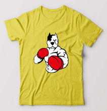 Load image into Gallery viewer, Pitbull Boxing T-Shirt for Men-Yellow-Ektarfa.online