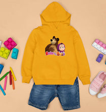 Load image into Gallery viewer, Masha and the Bear Kids Hoodie for Boy/Girl-Mustard Yellow-Ektarfa.online