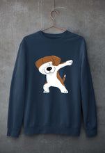 Load image into Gallery viewer, Dab Dog Unisex Sweatshirt for Men/Women-Navy Blue-Ektarfa.online