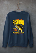 Load image into Gallery viewer, Fishing Unisex Sweatshirt for Men/Women-Navy blue-Ektarfa.online