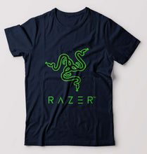 Load image into Gallery viewer, Razer T-Shirt for Men-Navy Blue-Ektarfa.online