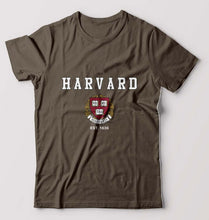 Load image into Gallery viewer, Harvard T-Shirt for Men-Olive Green-Ektarfa.online