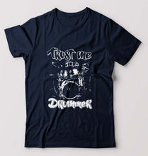 Load image into Gallery viewer, Drummer T-Shirt for Men-Navy Blue-Ektarfa.online