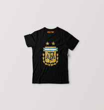 Load image into Gallery viewer, Argentina Football Kids T-Shirt for Boy/Girl-Black-Ektarfa.online