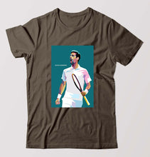 Load image into Gallery viewer, Novak Djokovic Tennis T-Shirt for Men-Olive Green-Ektarfa.online