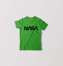 Load image into Gallery viewer, NASA Kids T-Shirt for Boy/Girl-Flag Green-Ektarfa.online