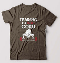 Load image into Gallery viewer, Goku Gym T-Shirt for Men-Olive Green-Ektarfa.online