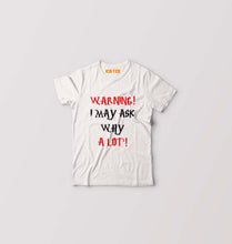 Load image into Gallery viewer, Warning Kids T-Shirt for Boy/Girl-White-Ektarfa.online