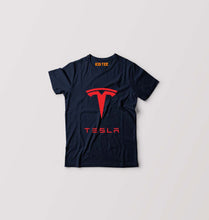 Load image into Gallery viewer, Tesla Kids T-Shirt for Boy/Girl-Navy Blue-Ektarfa.online