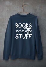 Load image into Gallery viewer, Books Unisex Sweatshirt for Men/Women-Navy Blue-Ektarfa.online
