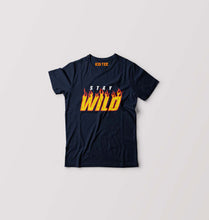 Load image into Gallery viewer, Stay Wild Hop Kids T-Shirt for Boy/Girl-Navy Blue-Ektarfa.online