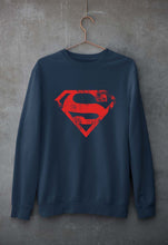 Load image into Gallery viewer, Superman Superhero Unisex Sweatshirt for Men/Women-Navy Blue-Ektarfa.online