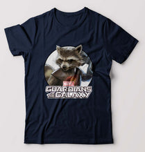 Load image into Gallery viewer, Rocket Raccoon T-Shirt for Men-Navy Blue-Ektarfa.online