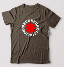 Load image into Gallery viewer, Red Hot Chili Peppers T-Shirt for Men-Olive Green-Ektarfa.online