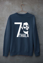Load image into Gallery viewer, MS Dhoni 07 Thala Unisex Sweatshirt for Men/Women-Navy Blue-Ektarfa.online