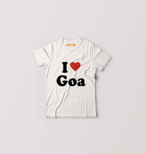 Load image into Gallery viewer, I Love Goa Kids T-Shirt for Boy/Girl-White-Ektarfa.online