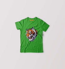 Load image into Gallery viewer, Tiger Kids T-Shirt for Boy/Girl-Flag Green-Ektarfa.online