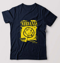 Load image into Gallery viewer, Nirvana T-Shirt for Men-Navy Blue-Ektarfa.online