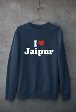 Load image into Gallery viewer, I Love Jaipur Unisex Sweatshirt for Men/Women-Navy blue-Ektarfa.online