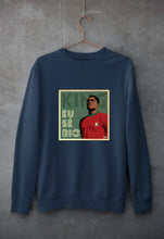 Load image into Gallery viewer, Eusébio Unisex Sweatshirt for Men/Women-Navy Blue-Ektarfa.online