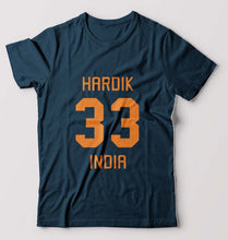Load image into Gallery viewer, Hardik Pandya winner dinner T-Shirt for Men-Petrol Blue-Ektarfa.online