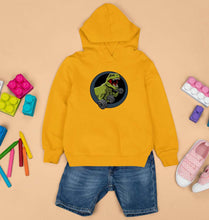 Load image into Gallery viewer, Angry T-Rex Gym Kids Hoodie for Boy/Girl-Mustard Yellow-Ektarfa.online