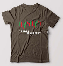Load image into Gallery viewer, Trader Share Market T-Shirt for Men-Olive Green-Ektarfa.online