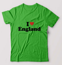 Load image into Gallery viewer, I Love England T-Shirt for Men-flag green-Ektarfa.online