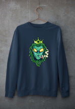 Load image into Gallery viewer, Weed Monster Unisex Sweatshirt for Men/Women-Navy Blue-Ektarfa.online