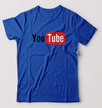 Load image into Gallery viewer, YouTube T-Shirt for Men-Royal Blue-Ektarfa.online
