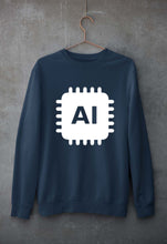 Load image into Gallery viewer, Artificial intelligence (AI) Unisex Sweatshirt for Men/Women-Navy Blue-Ektarfa.online