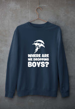 Load image into Gallery viewer, PUBG Where Are We Dropping Boys Unisex Sweatshirt for Men/Women-Navy Blue-Ektarfa.online