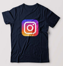 Load image into Gallery viewer, Instagram T-Shirt for Men-Navy Blue-Ektarfa.online