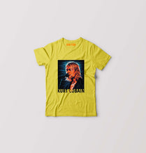 Load image into Gallery viewer, Kurt Cobain Kids T-Shirt for Boy/Girl-Mustard Yellow-Ektarfa.online