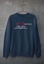 Load image into Gallery viewer, Love Books Unisex Sweatshirt for Men/Women-Navy Blue-Ektarfa.online