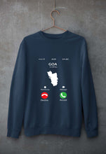 Load image into Gallery viewer, Goa Calling Unisex Sweatshirt for Men/Women-Navy blue-Ektarfa.online