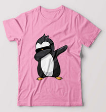 Load image into Gallery viewer, Dab Penguin T-Shirt for Men-Light Baby Pink-Ektarfa.online