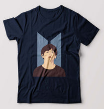 Load image into Gallery viewer, V-BTS(K-Pop) T-Shirt for Men-Navy Blue-Ektarfa.online