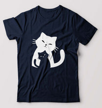 Load image into Gallery viewer, Cat T-Shirt for Men-Navy Blue-Ektarfa.online