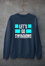 Load image into Gallery viewer, Swimming Unisex Sweatshirt for Men/Women-Navy Blue-Ektarfa.online