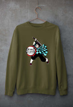 Load image into Gallery viewer, Demon Slayer Unisex Sweatshirt for Men/Women-Olive Green-Ektarfa.online