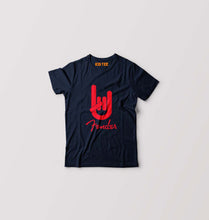 Load image into Gallery viewer, Fender Rock Hand Kids T-Shirt for Boy/Girl-Navy Blue-Ektarfa.online